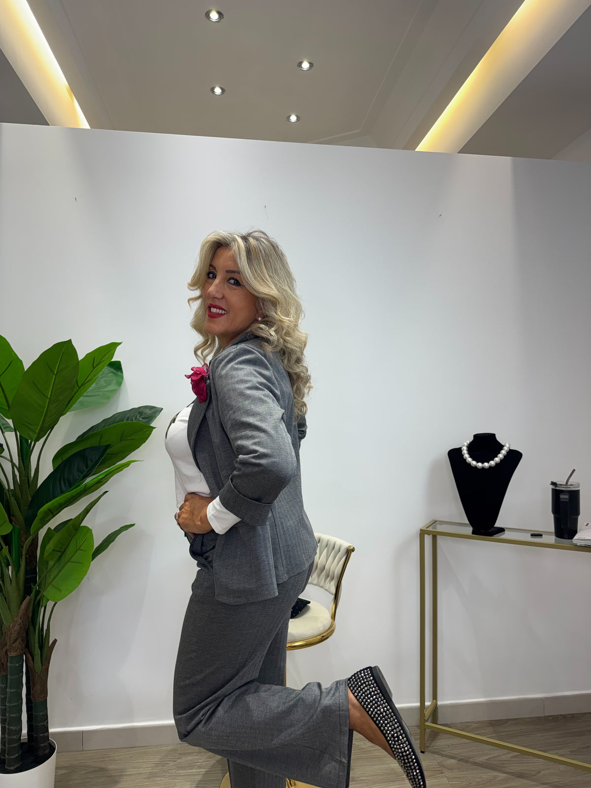 Tailleur Girl Grigio