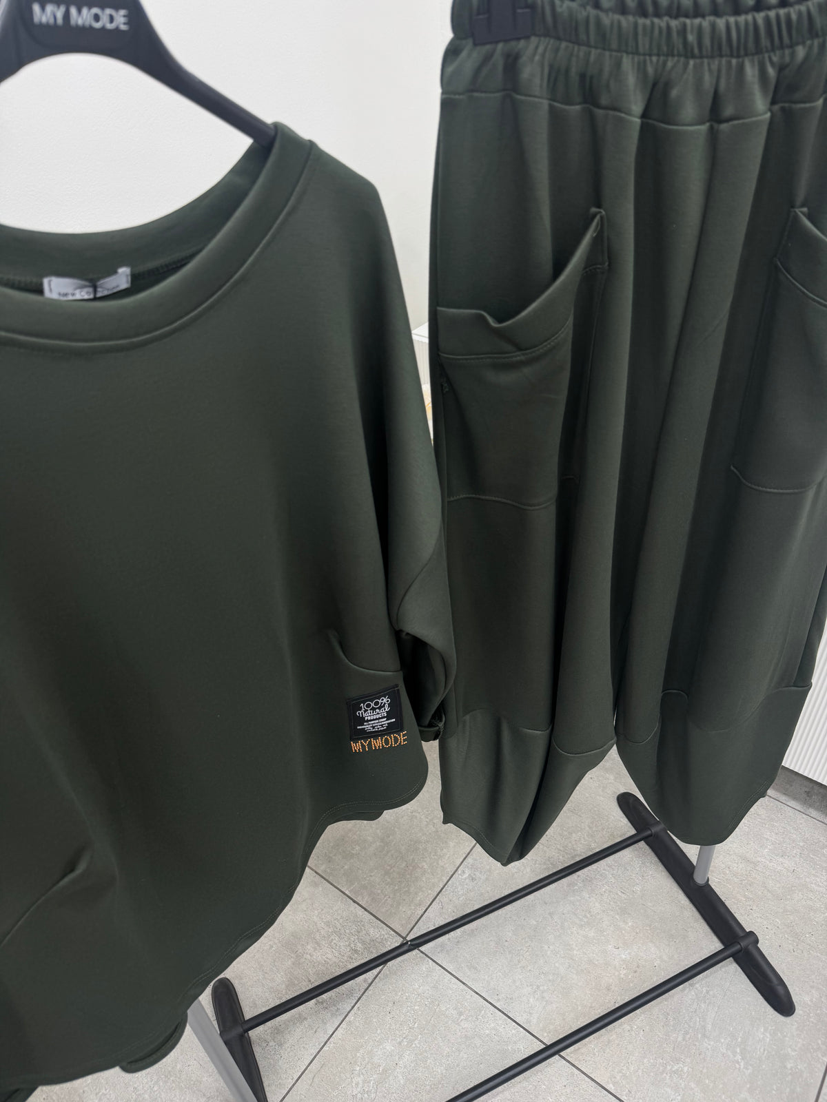 Coordinato Tuta Petalo Verde Militare