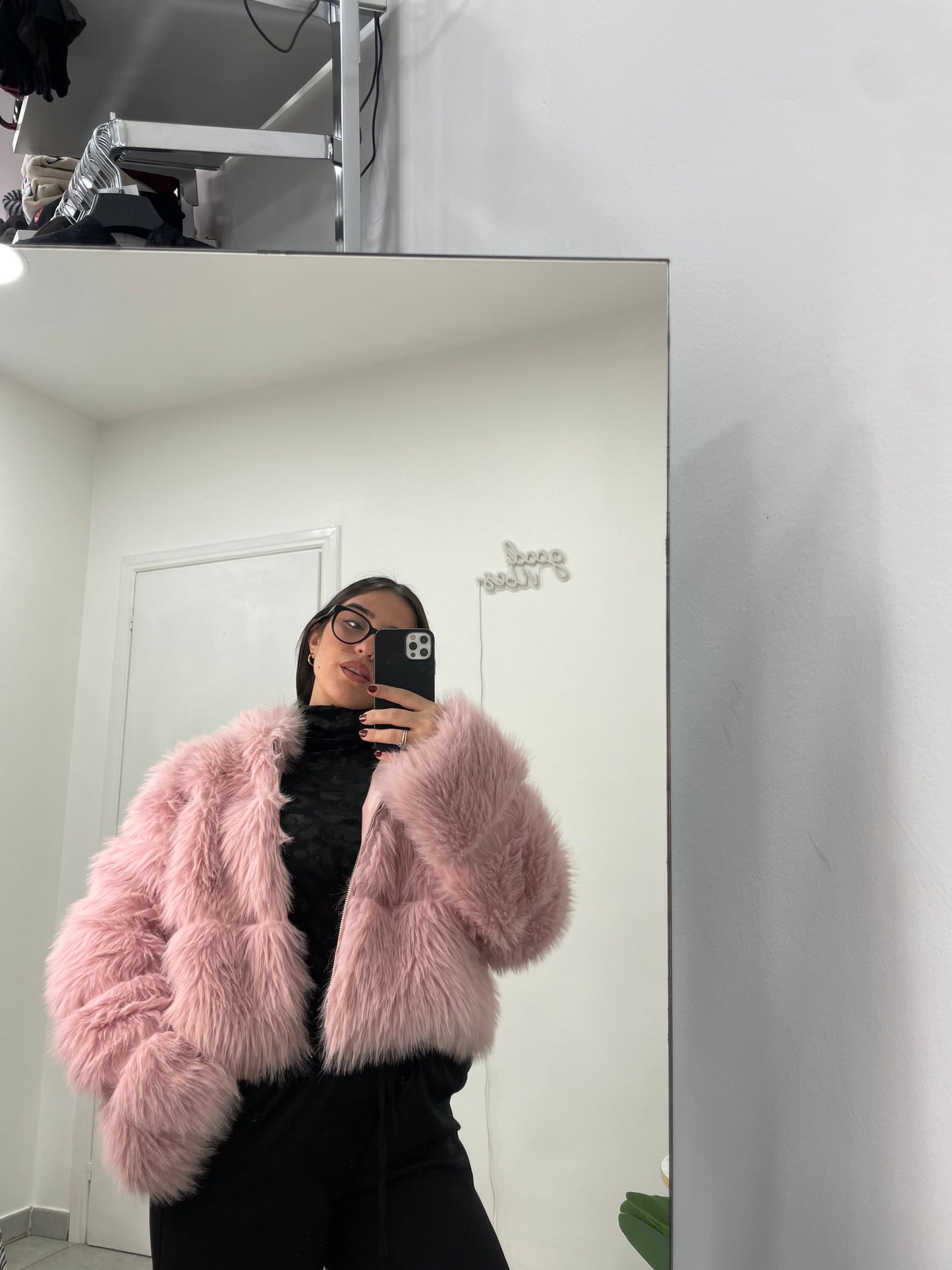 Ecopelliccia Cecilia Rosa Cipria