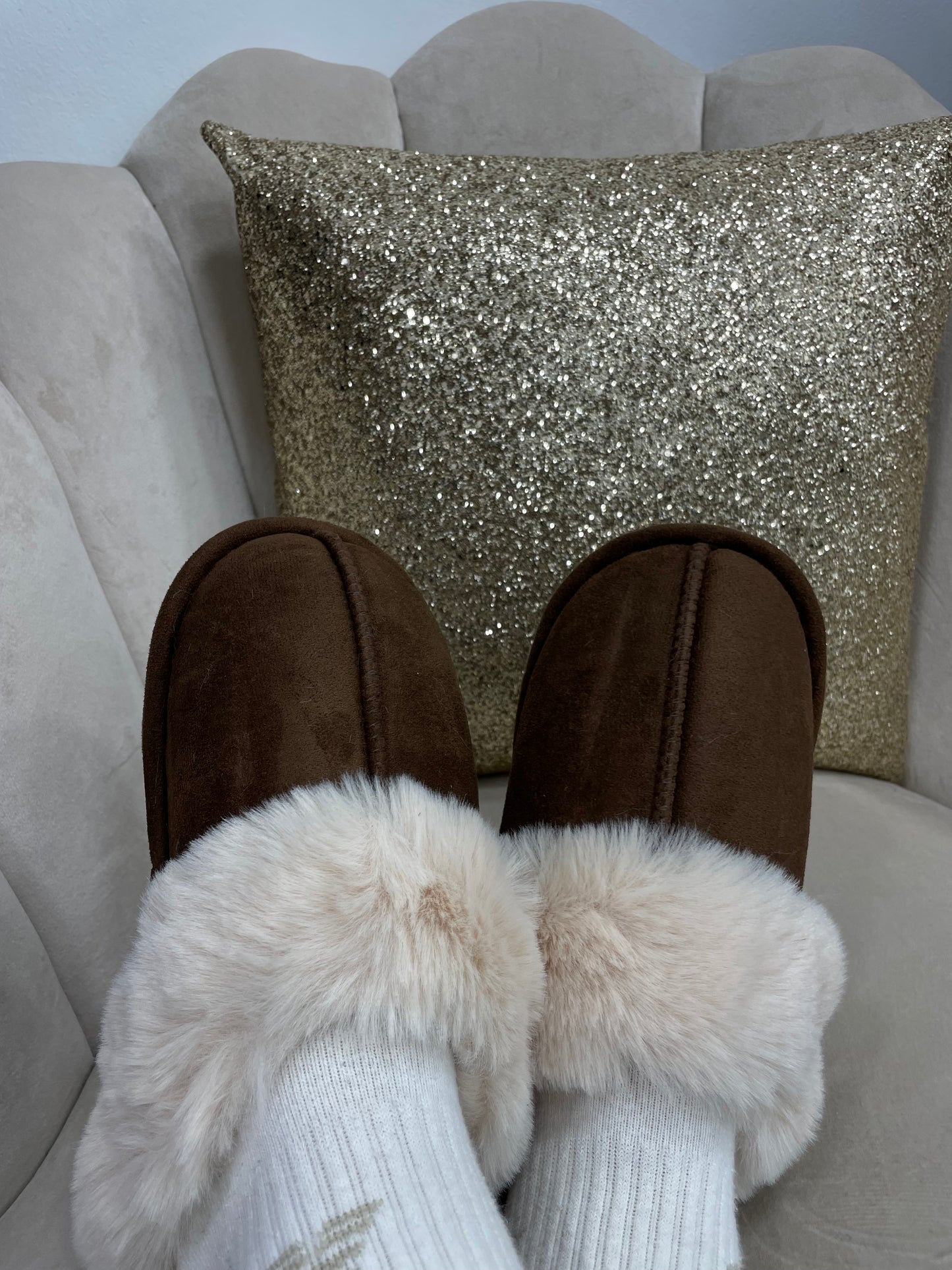 Pantofole Simple Marroni