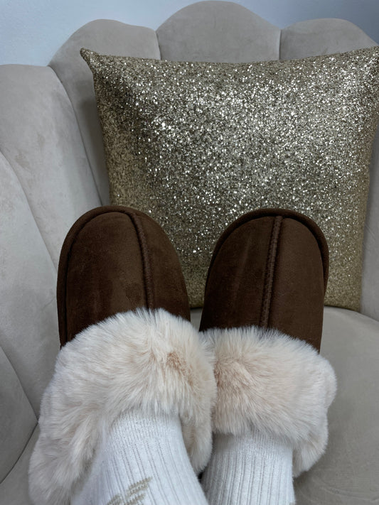 Pantofole Simple Marroni