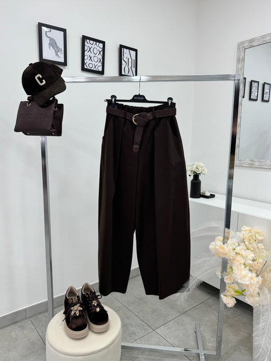 Pantalone Balloon Marrone