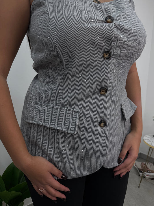 Corsetto Gioiello Grigio