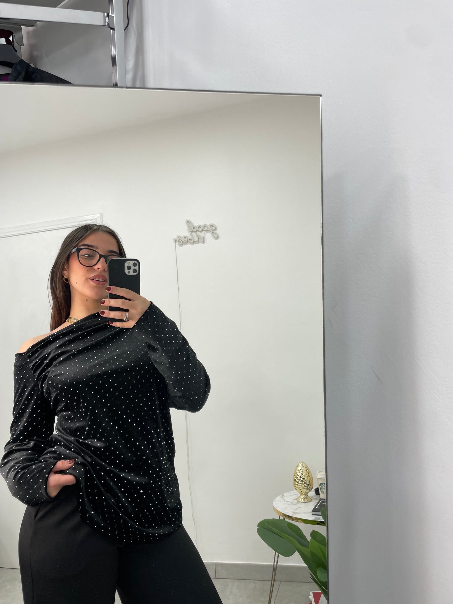 Maglia Marlene Ciniglia Nera