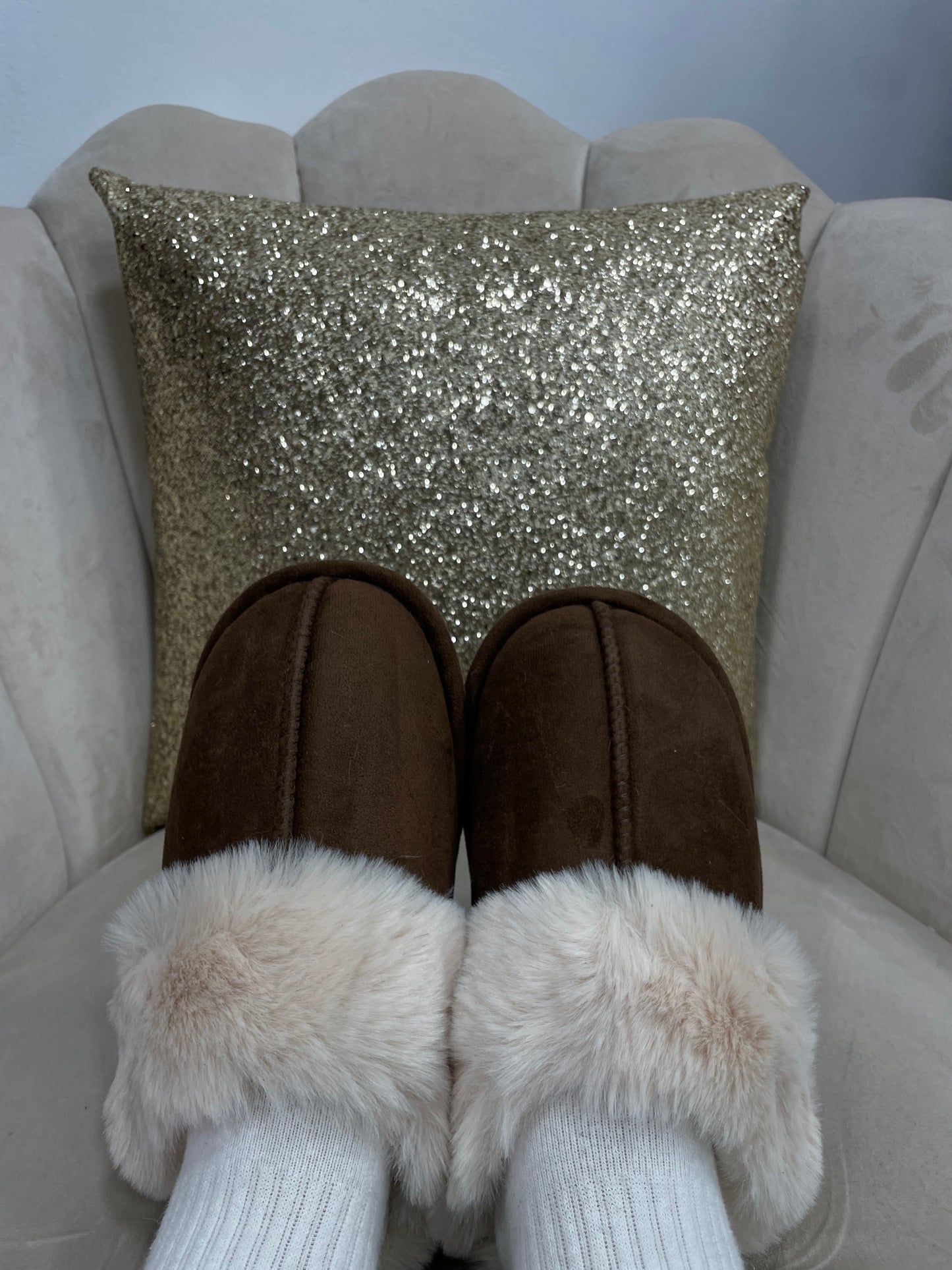 Pantofole Simple Marroni