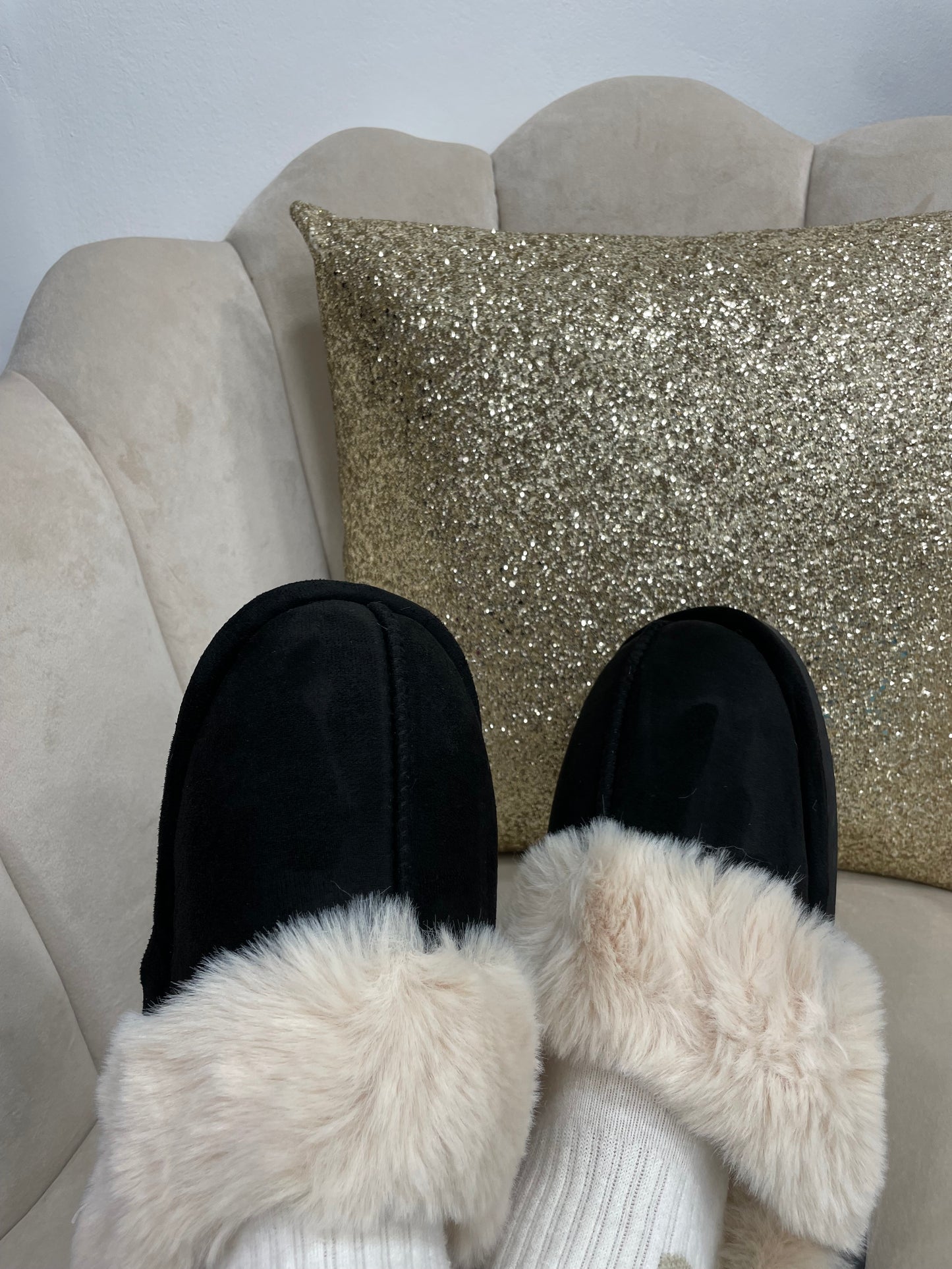 Pantofole Simple Nere