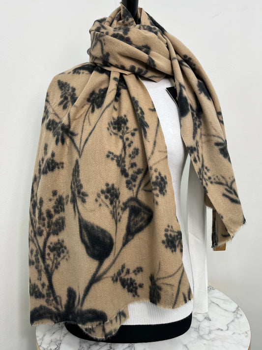 Sciarpa Flora Camel