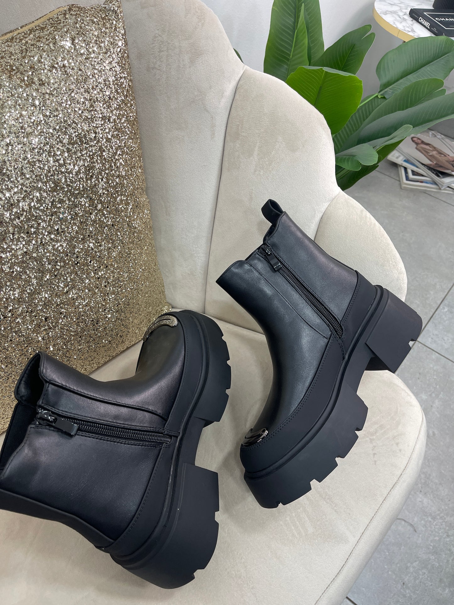 Stivaletto Nero Silver