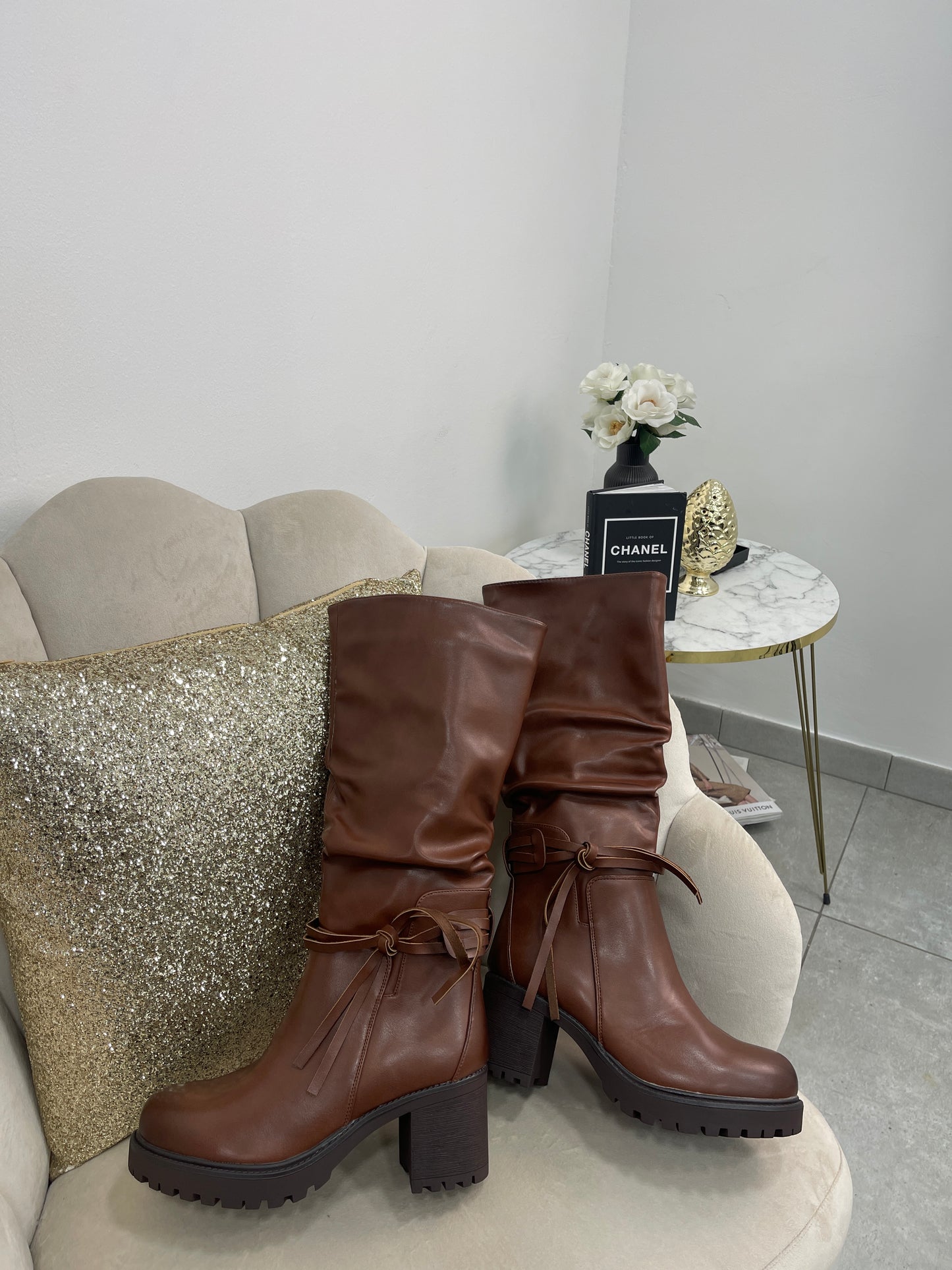 Stivaletto Fiocchi Marrone