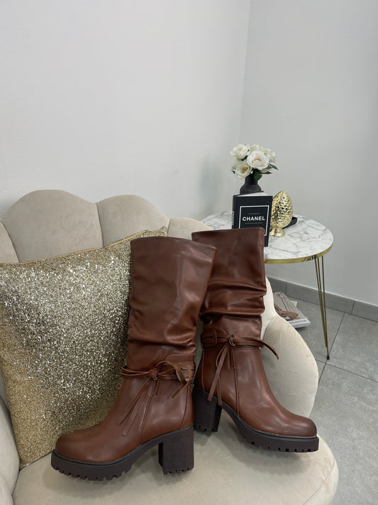 Stivaletto Fiocchi Marrone