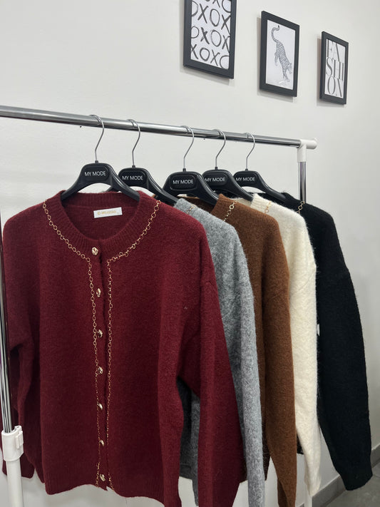 Cardigan Catena Oro