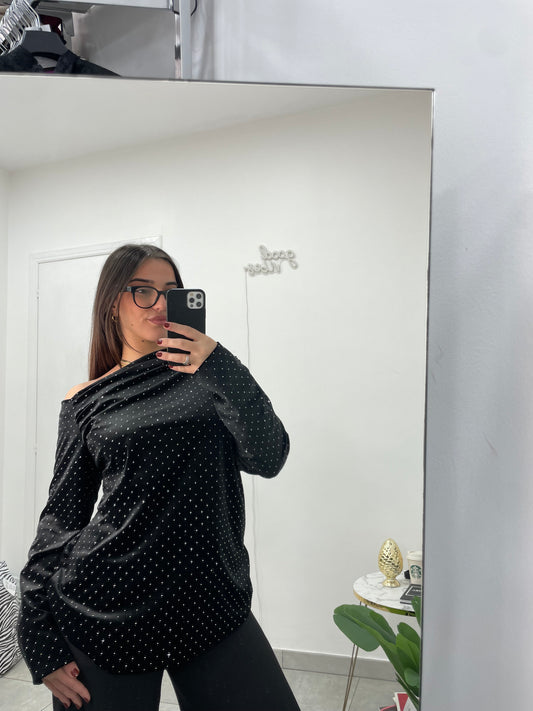 Maglia Marlene Ciniglia Nera