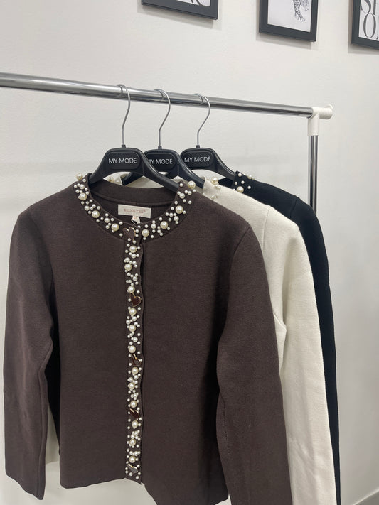 Cardigan Heart Nero