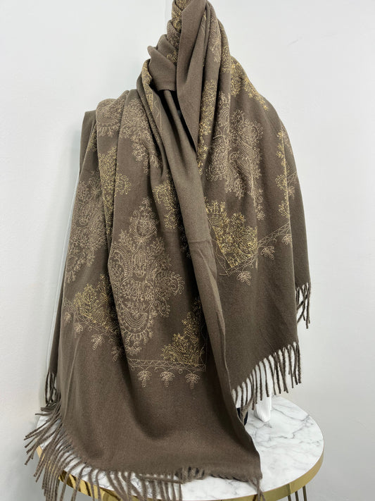 Sciarpa Chic Marrone