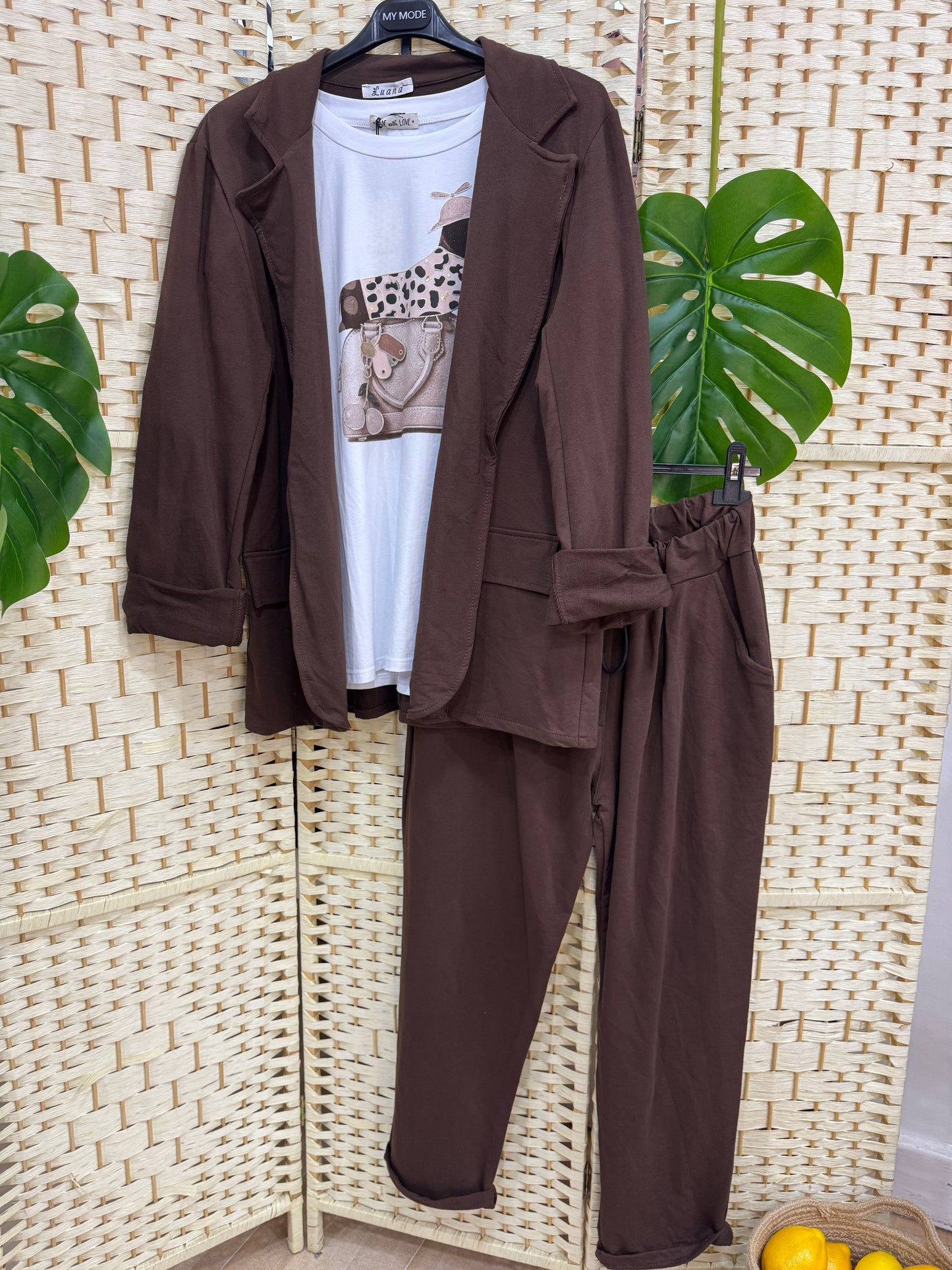 Coordinato Basic Marrone