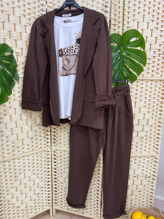 Coordinato Basic Marrone