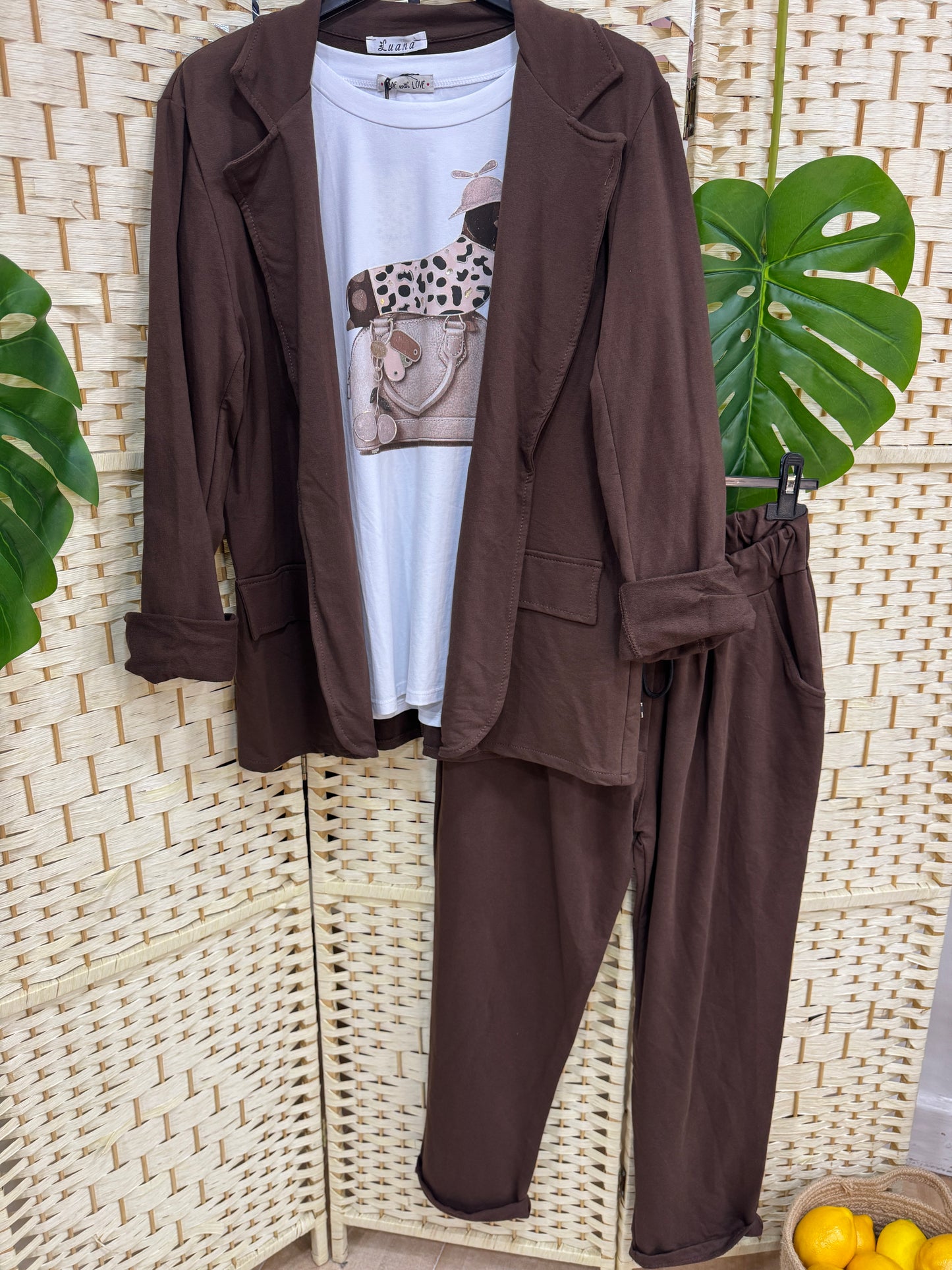 Coordinato Basic Marrone