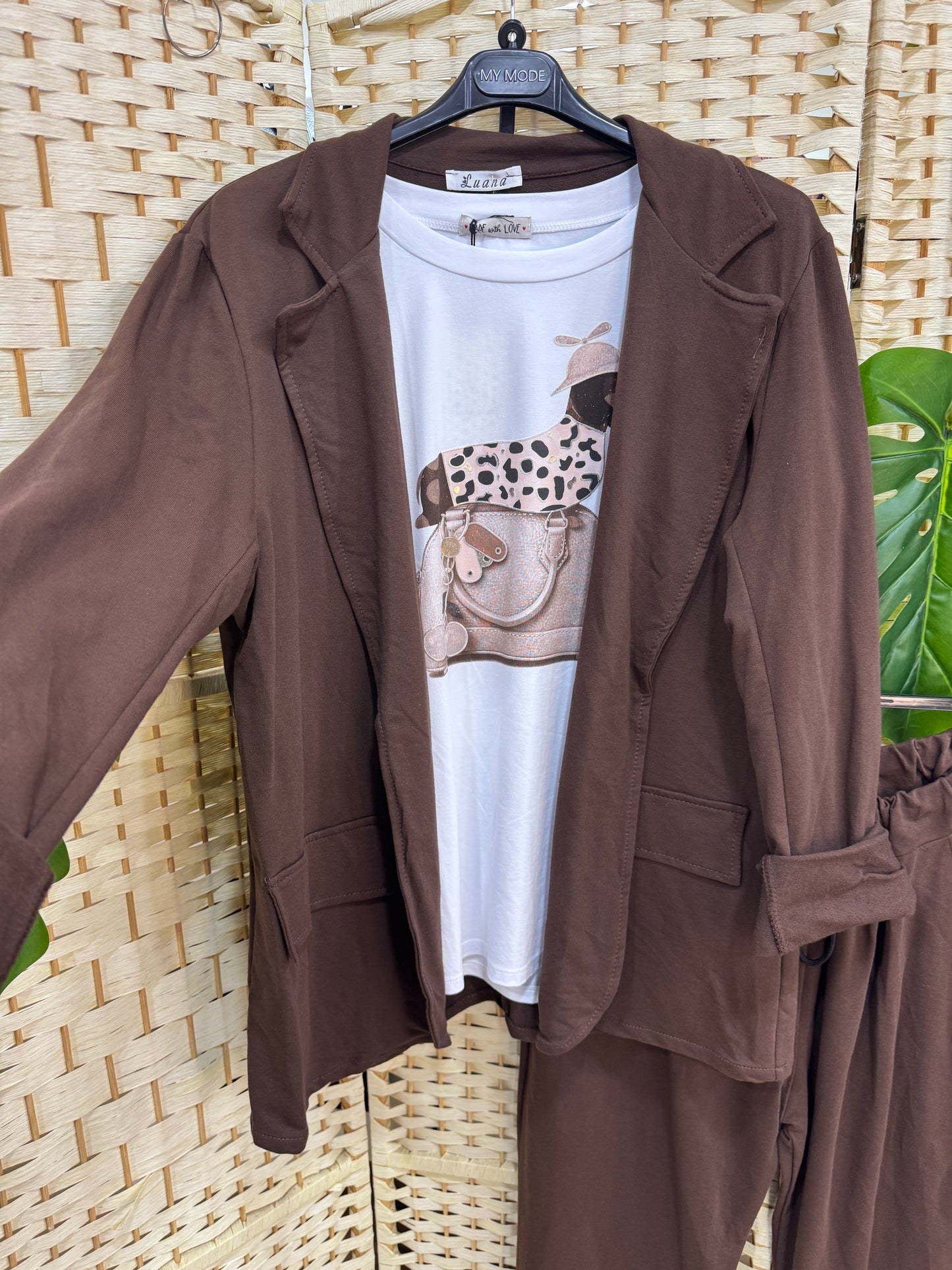 Coordinato Basic Marrone