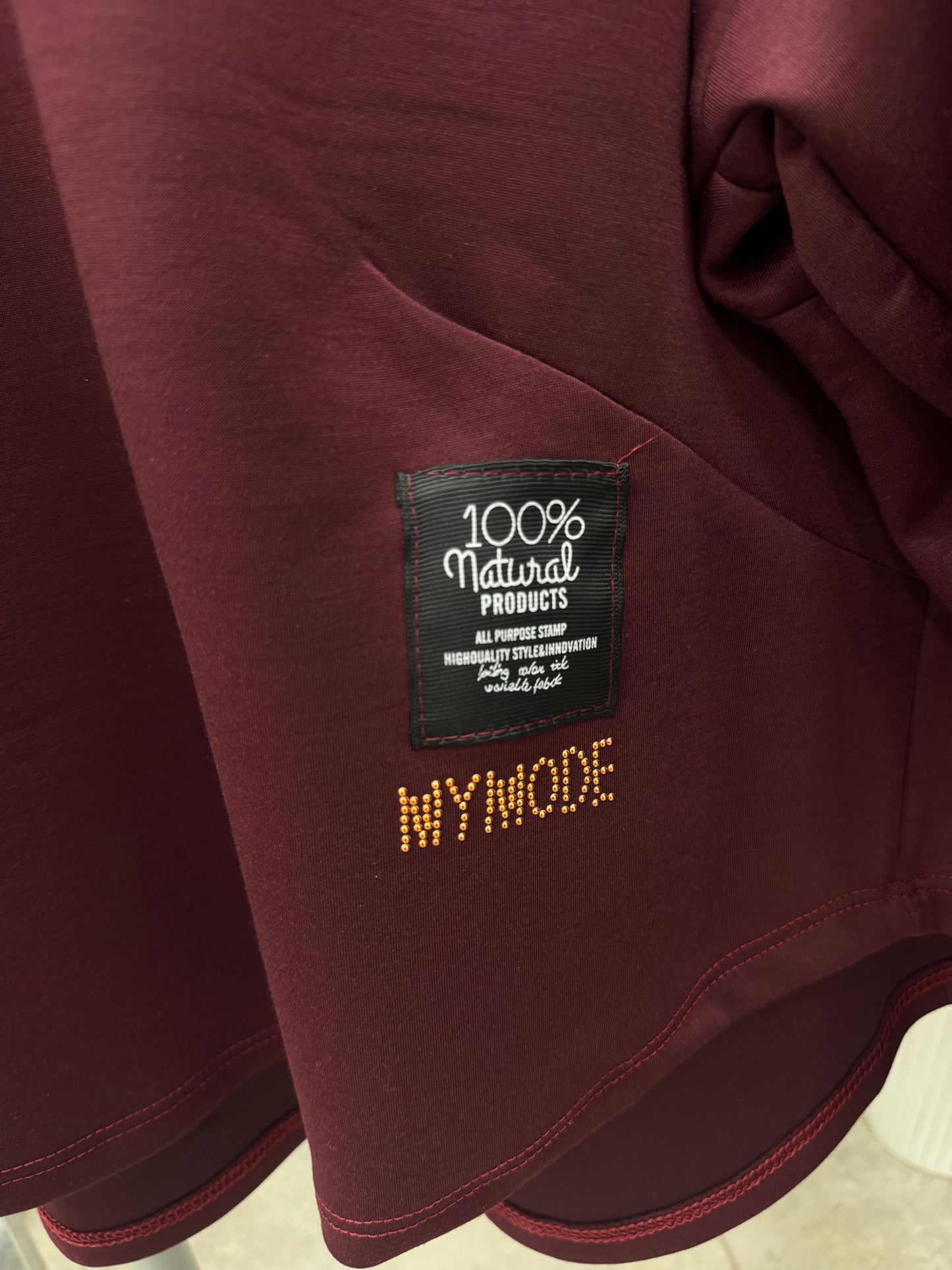Coordinato Tuta Petalo Bordeaux